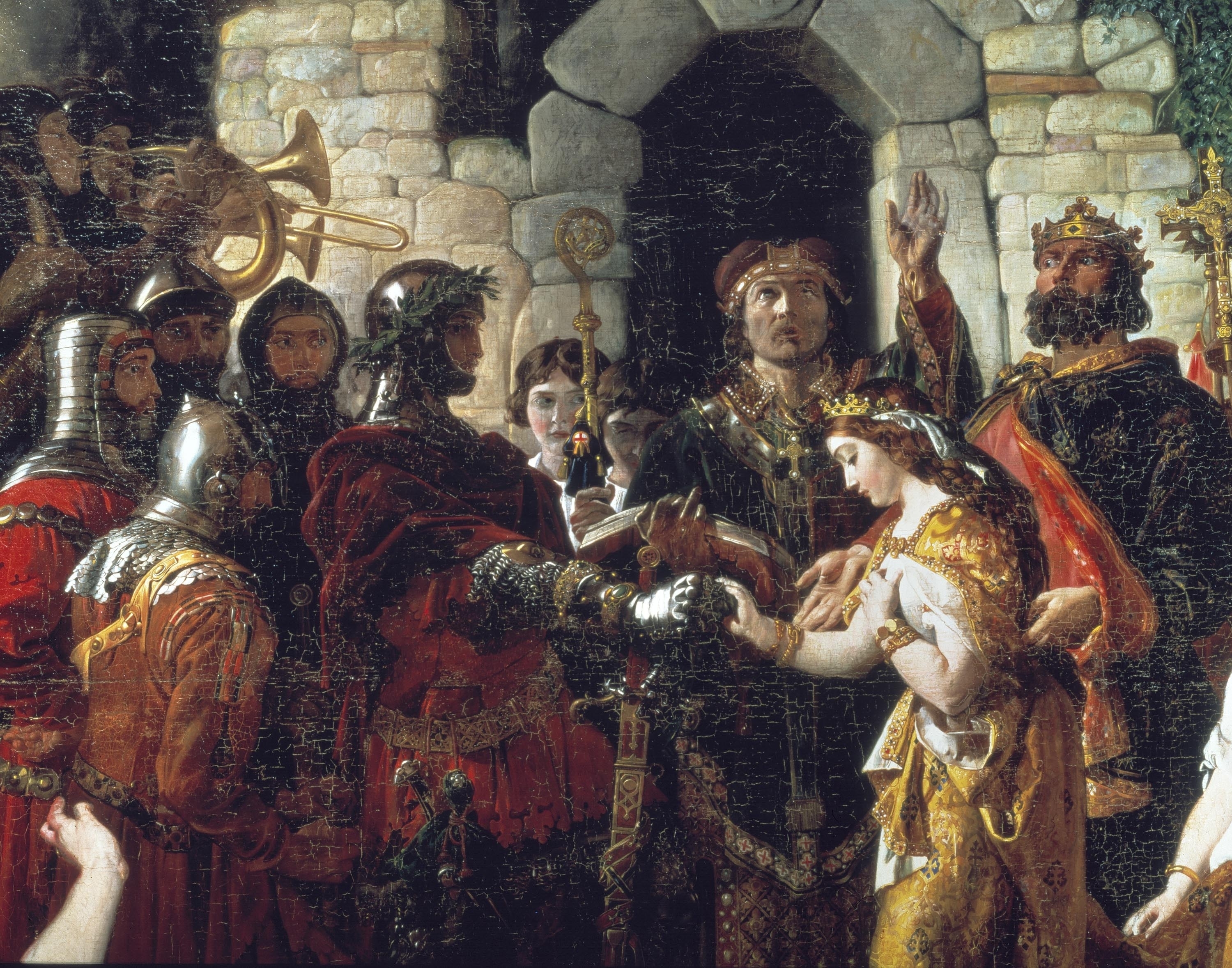 The Marriage of Strongbow and Aoife by Cork born historical painter Daniel Maclise (1806-1870) at the National Gallery of Ireland