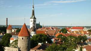 The historic old town of Estonia's capital Tallinn is included in Unesco's World Heritage List. (Photo from the BBC.)